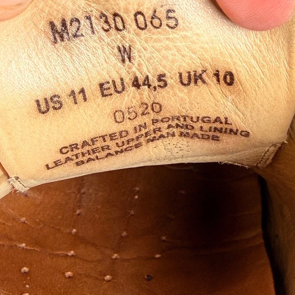 Samuel Hubbard Tipping Point Wingtip Oxford Shoes Brown Leather Vibram Men’s 11W